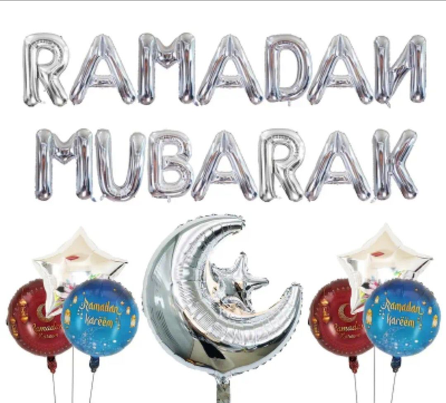 Ramadan mubarak letterballonnen 22st