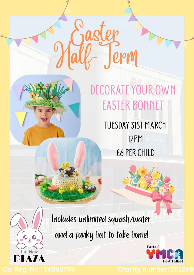 Easter Bonnet Decorating - Tuesday 31st March at 12pm