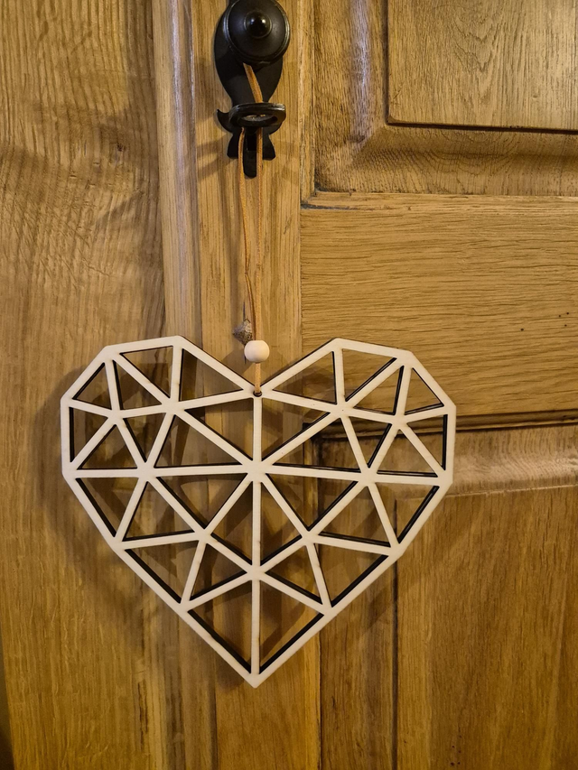 Suspension murale coeur