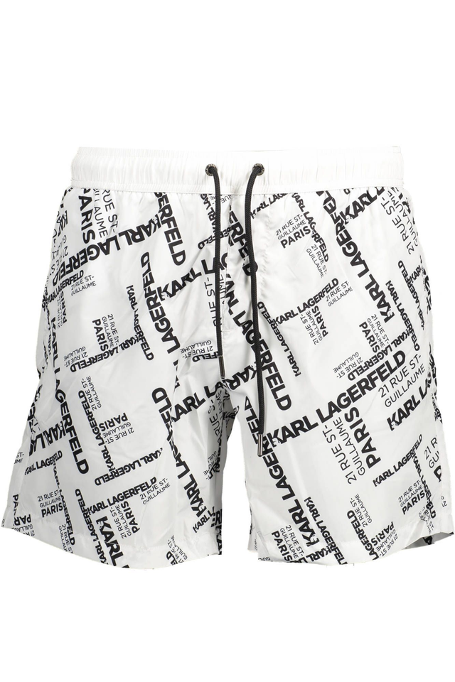 1892KARL LAGERFELD BEACHWEAR COSTUME PARTE SOTTO UOMO BIANCO