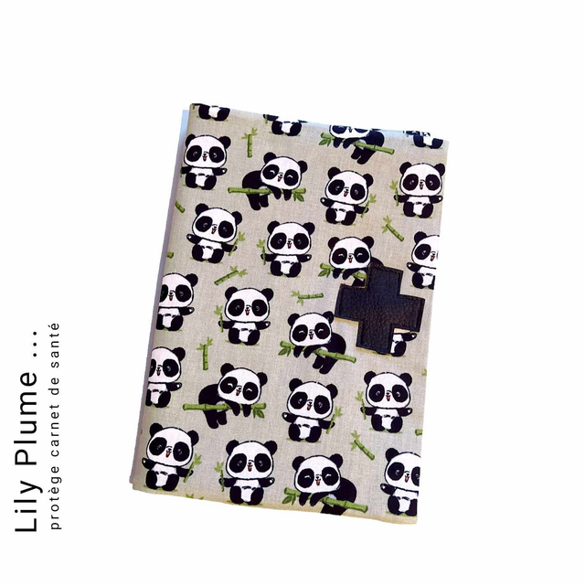 Protège carnet de santé panda