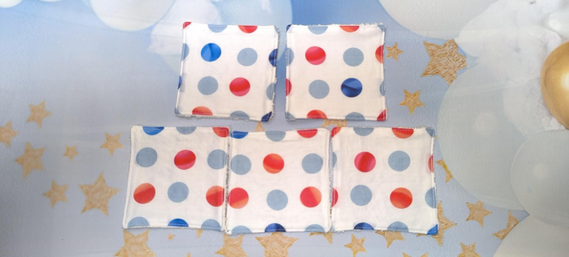 lingettes (x5) pois