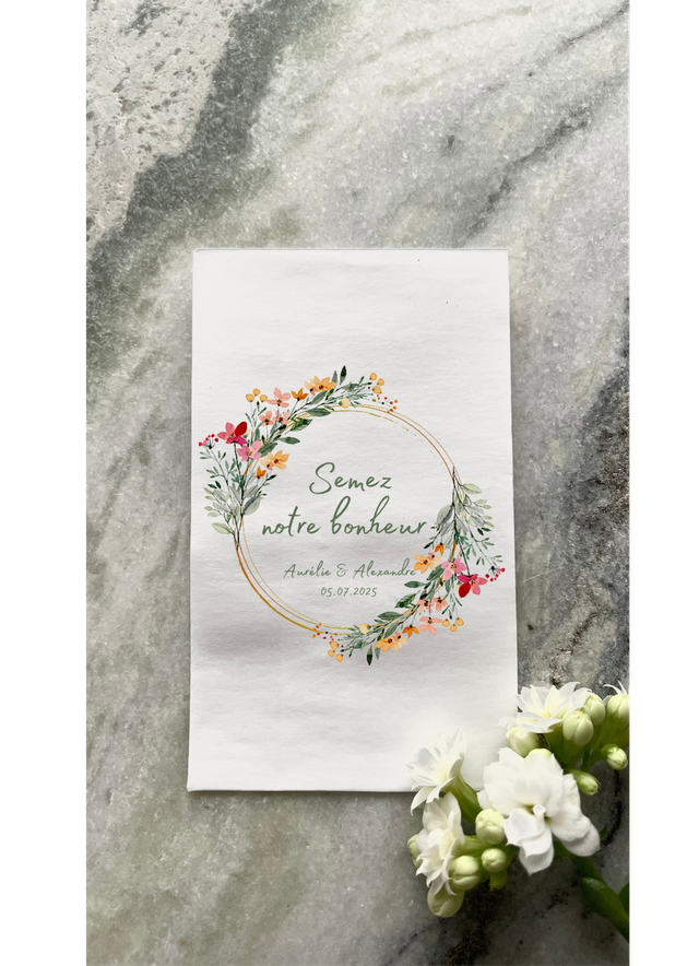 Sachet de graines &quot;Agathe&quot; - Personnalisable