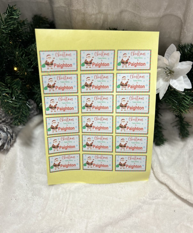 Personalised gift stickers