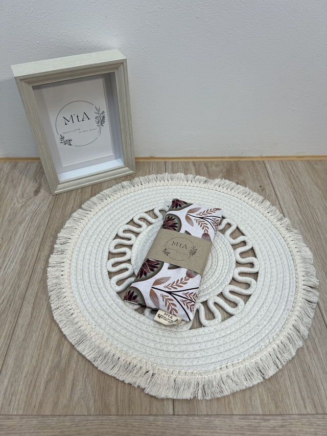 Bouillotte Déhoussable Palme Terracotta