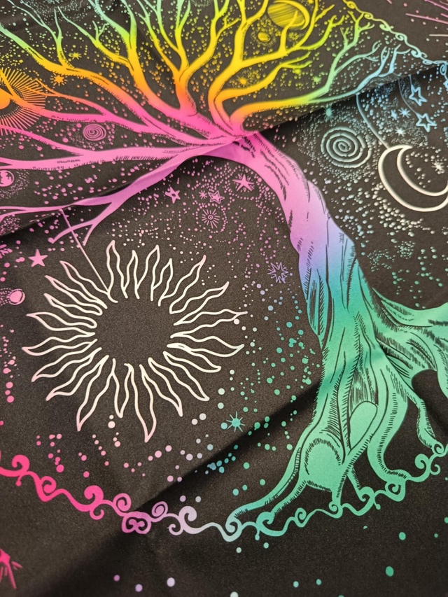 Tapis de Tarot & Oracle en Tissu 48x48 cm – Arbre de Vie