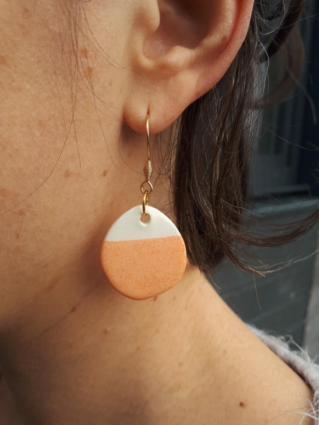 Boucles d&#039;oreilles / orange