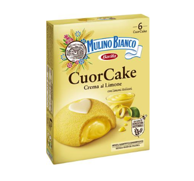 Mulino Bianco - Cuor Cake - Citromkrémmel töltöttt párnácska 210g