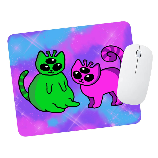 Alien Cats Galaxy Mousepad