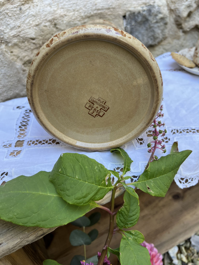 PERSE- Grand pichet Sarreguemines - Terre de Fer