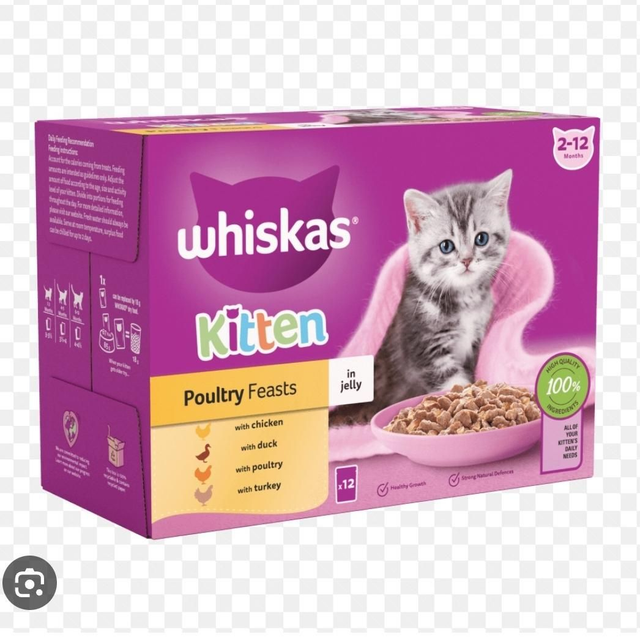 Whiskas Kitten/junior poultry 4 x12pk
