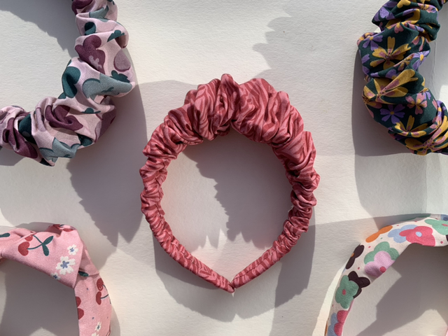 Zebra Print Ruffle Headband 