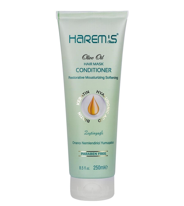 HAREM'S Oliwkowa Maska do Włosów w Kremie BIOTIN KERATIN 250ml NOWOŚĆ!