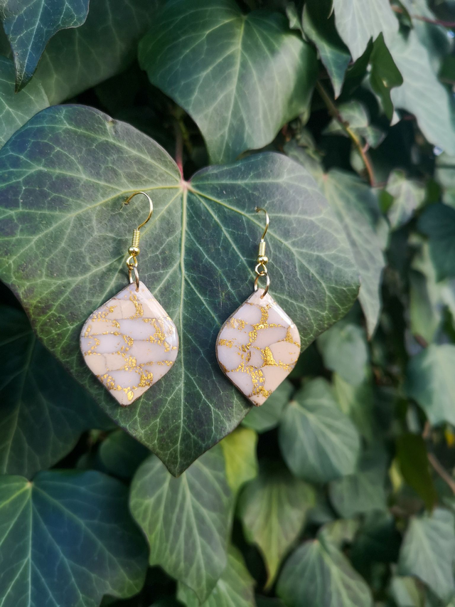 Collection Les Classiques Ecailles Ivoires - Boucles d&#039;oreilles Kim