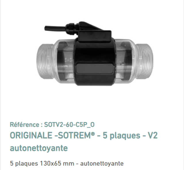CELLULES  SOTREM V2 60  -  EN EQUIVALENCE BIO-POOL - 5 PLAQUES 