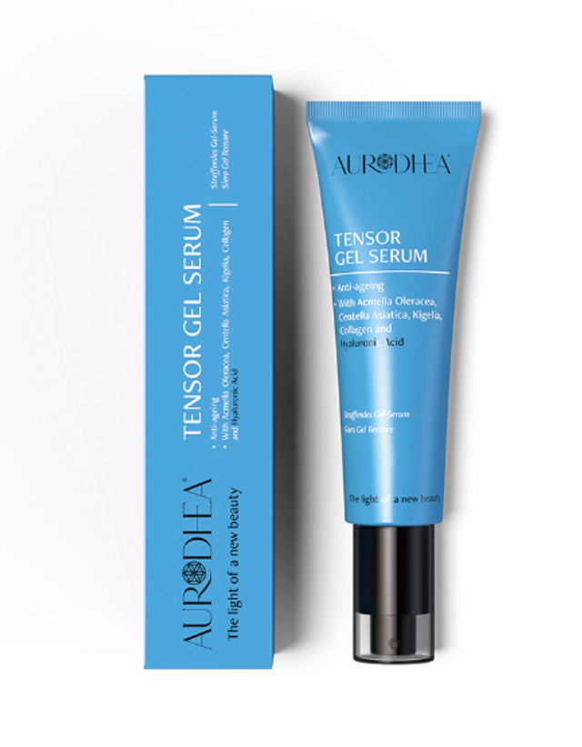 Sérum gel tenseur à l’Acide hyaluronique - 50 ml Enrichi en Collagène, Acmella Oleracea, Centella Asiatica et Kigelia
