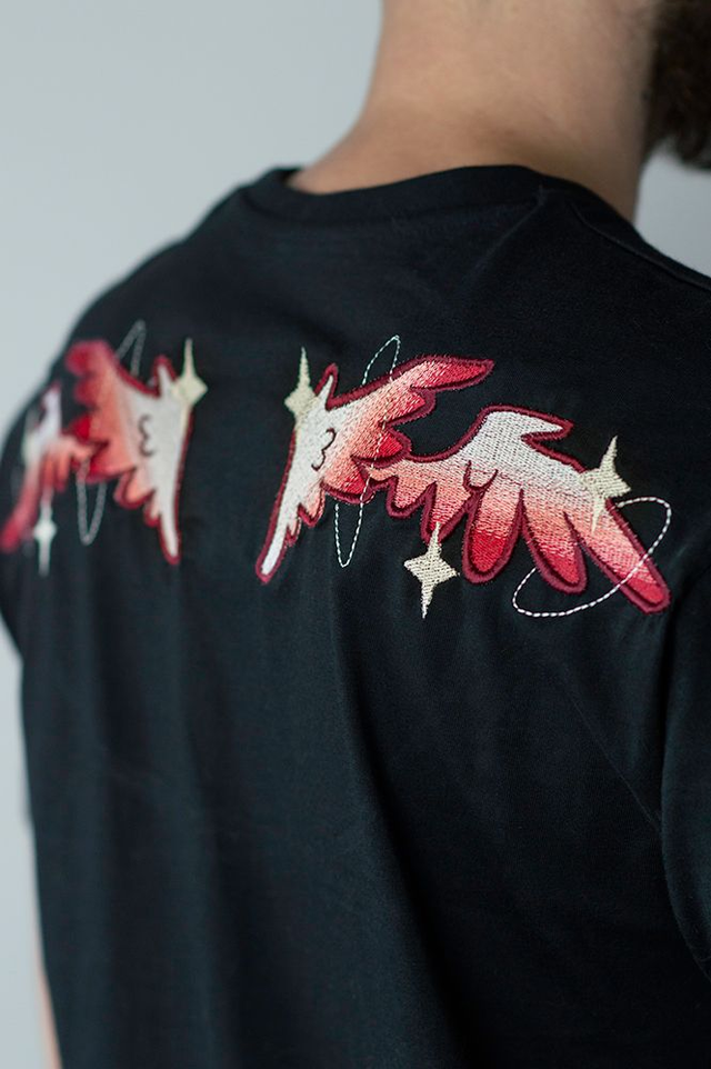 T-shirt brodé DOS AILÉ