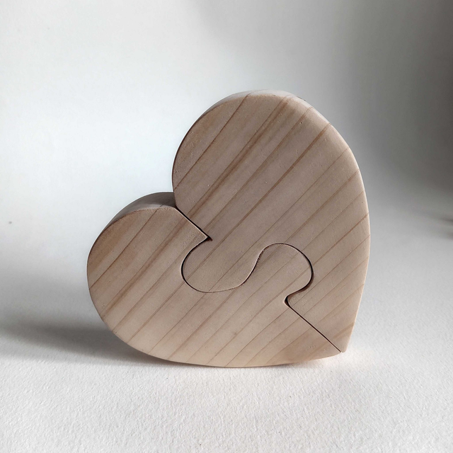 Puzzle coeur à peindre