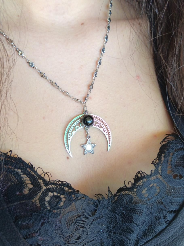 Collier LUNA, Onyx