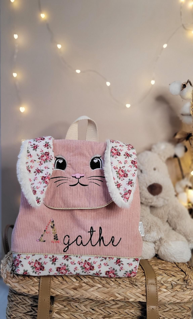 Sac à dos lapin 🐰 rose