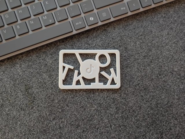 NearaLink MyCard NFC Visitenkarte >TikTok Text< | für Visitenkarten-Webseiten - so einzigartig wie ihr Besitzer | Für IOS & Android