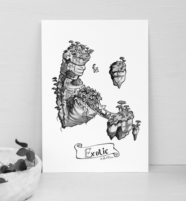 îles fantasy - L'aventure du Lama - Illustrations à l'unité