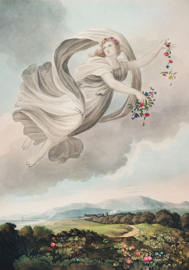 Flora Dispensing Her Favours on the Earth - painting