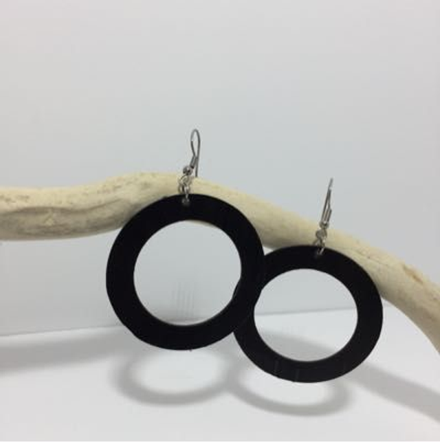 Grande Boucle D Oreille Vinyle