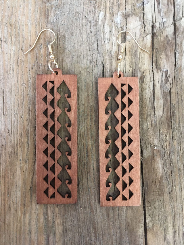 BOUCLES D'OREILLES EN BOIS