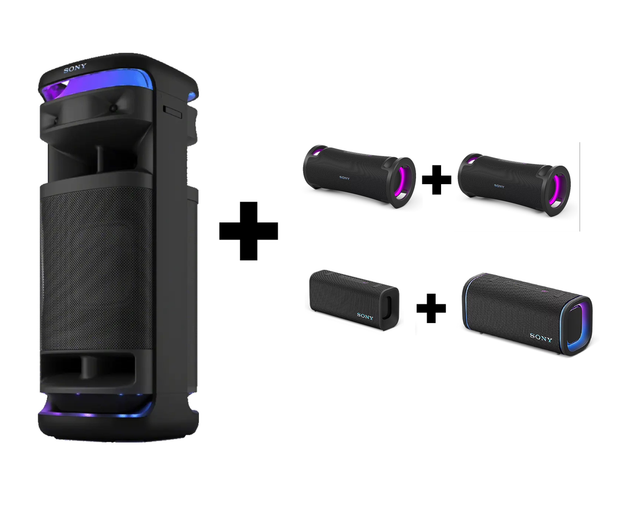 Prenájom: SONY ULT Tower 10 (1000W+360° Sound) + ULT Field 7 2ks + ULT Field 5 + ULT Field 3