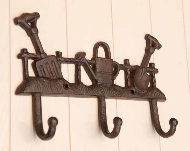 Garden Tool Design Cast Iron Hook