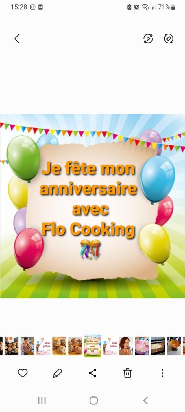 Je fête mon anniversaire avec Flo Cooking !