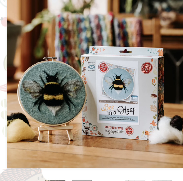 Bee in a Hoop Felting Kit