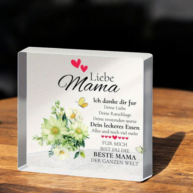 Dekoaufsteller Beste Mama quadrat