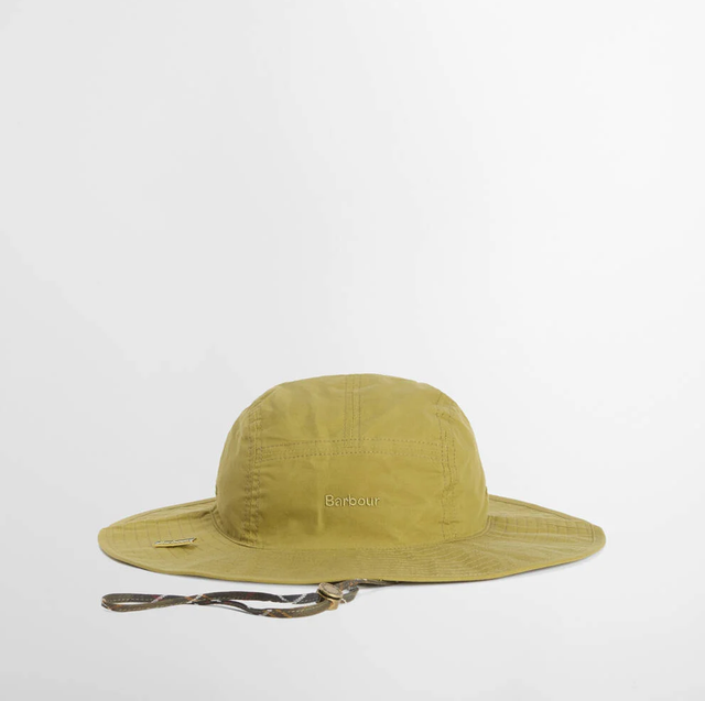 Barbour Transport 5 Panel Bucket Hat Golden Green