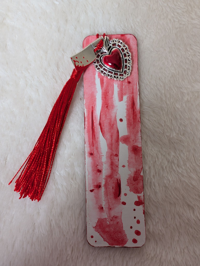 Blood Spatter Bookmark - Design 3