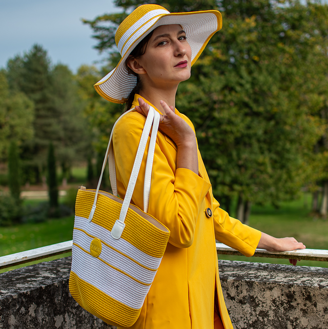 Chapeau design + Sac à main doublés