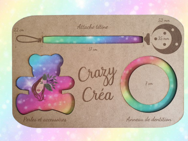 Planche gabarit attache tétine 