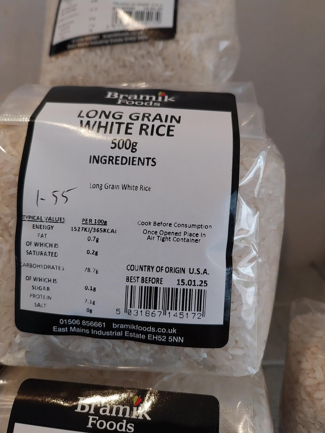 Long Grain Rice 500g