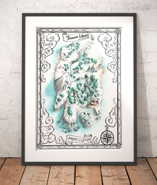 Cartographie fantasy - L'île au Trésor