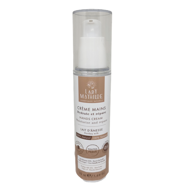 Crème pour les mains au lait d'ânesse