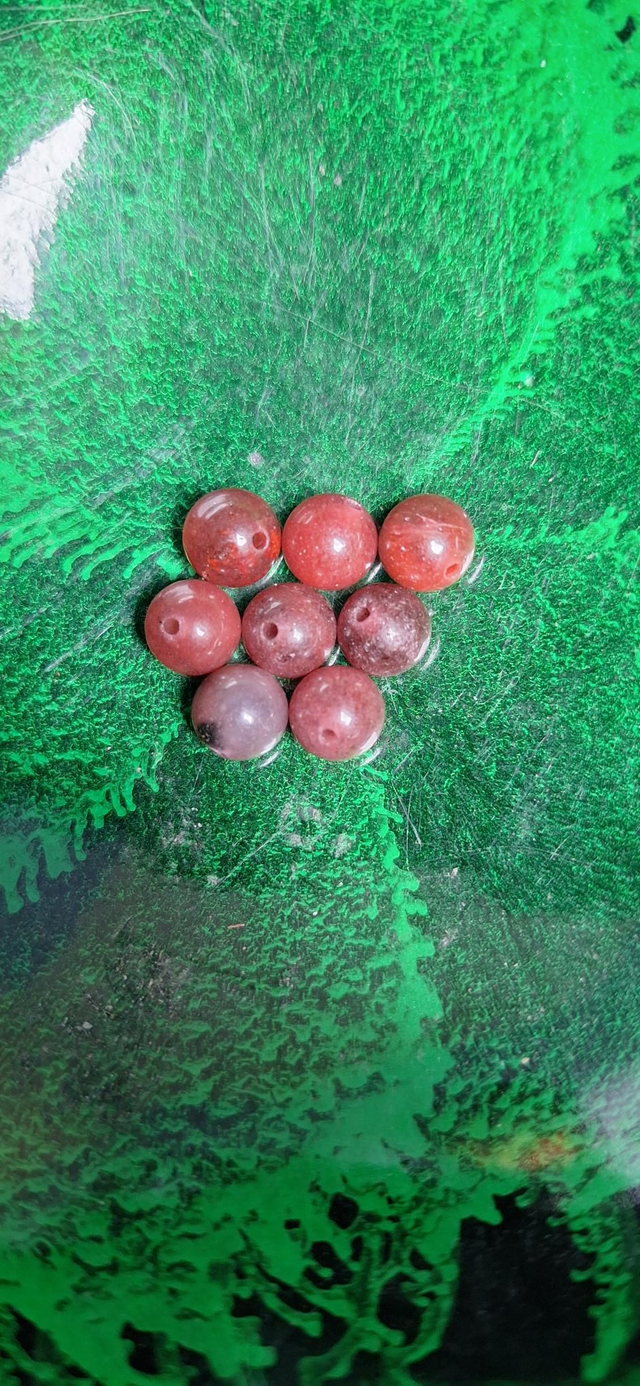 Dyed tourmaline red LAST CHANCE 8mm