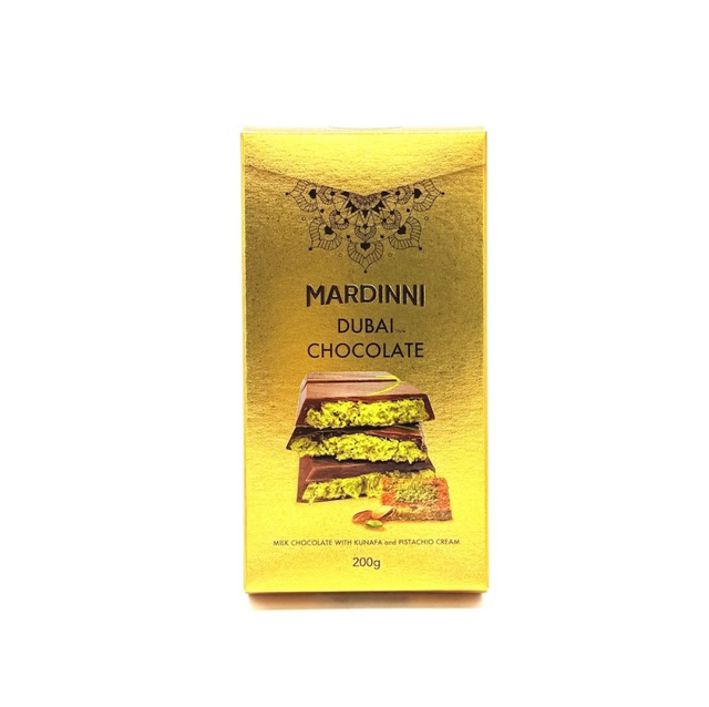 Mardinni Dubaï Chocolat Kunafa et Crème de Pistache 200g