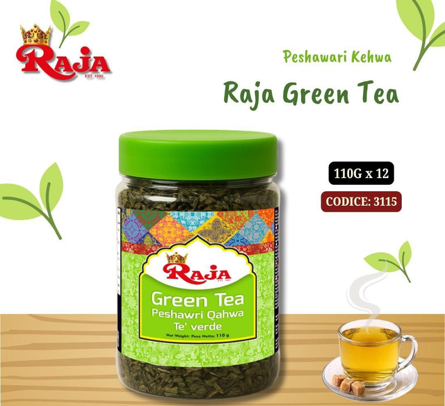 RAJA - GREEN TEA - PESHAWRI QAHWA 110G