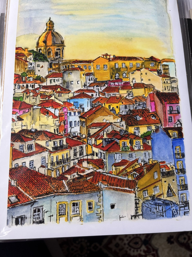 Florence aerial view - A4 print