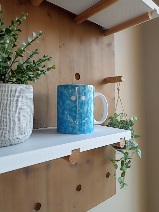 Mugs  - Un temps pour soi - Smile bleu
