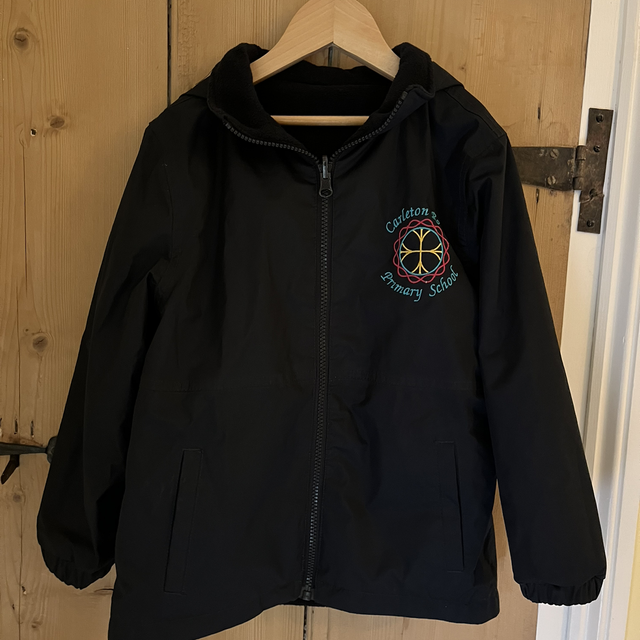 School Logo Waterproof Coat 7-8 years