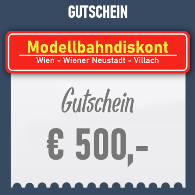 Modellbahndiskont  Gutschein500
