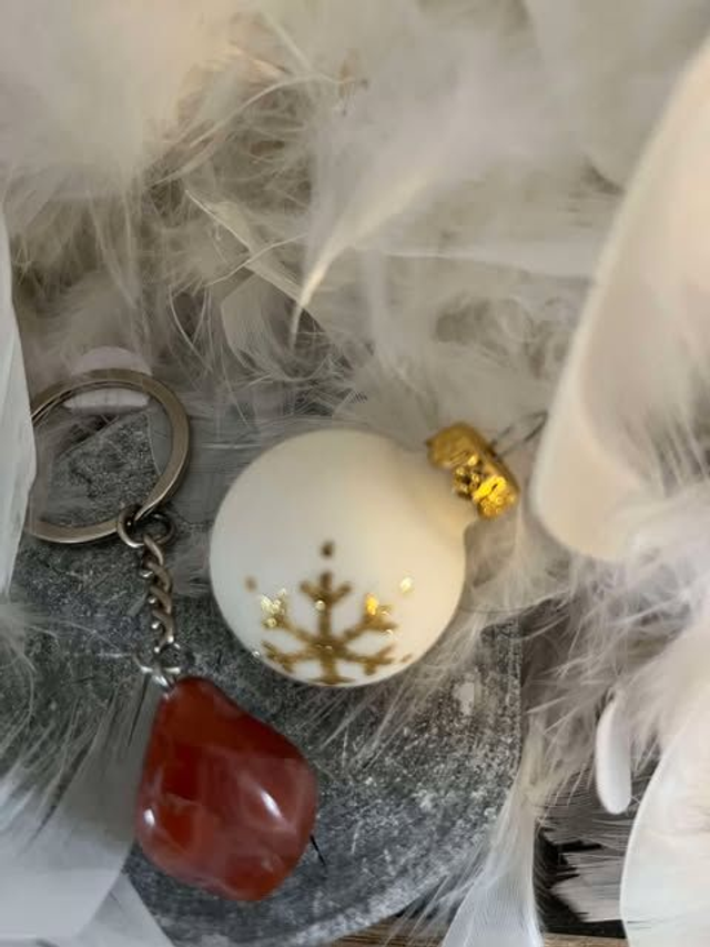 Porte clés cornaline