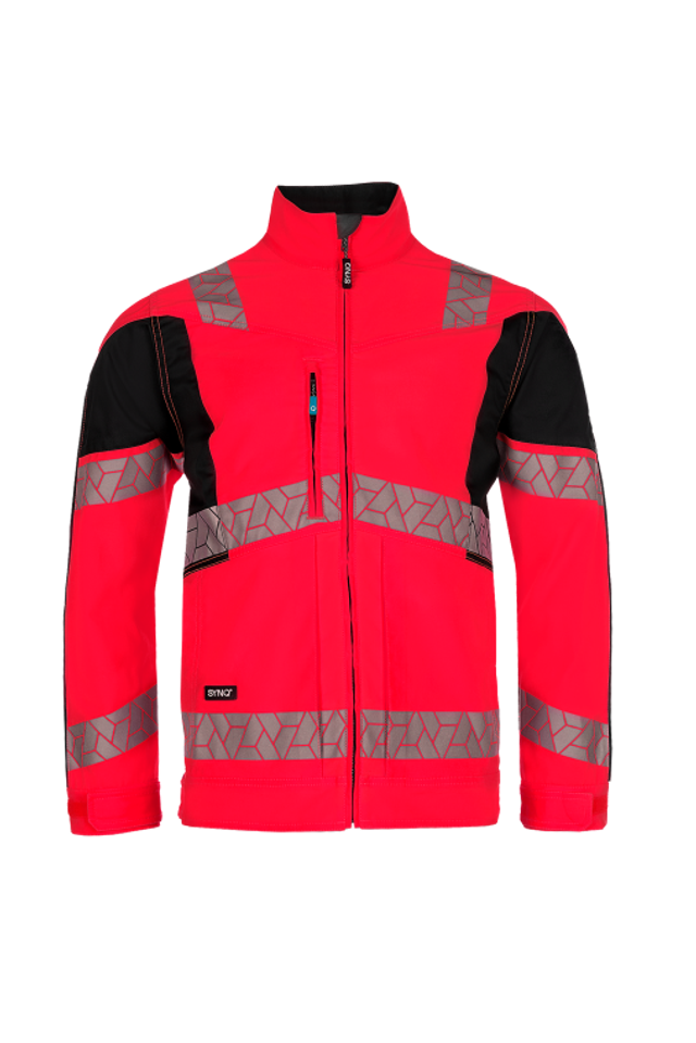 2A SYNQ Warnschutz-Bundjacke Watcher Leuchtrot/Schwarz 750